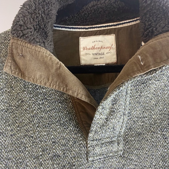 Weatherproof Vintage women’s button Sherpa pullover faux fur teddy jacket sz s - Picture 3 of 6